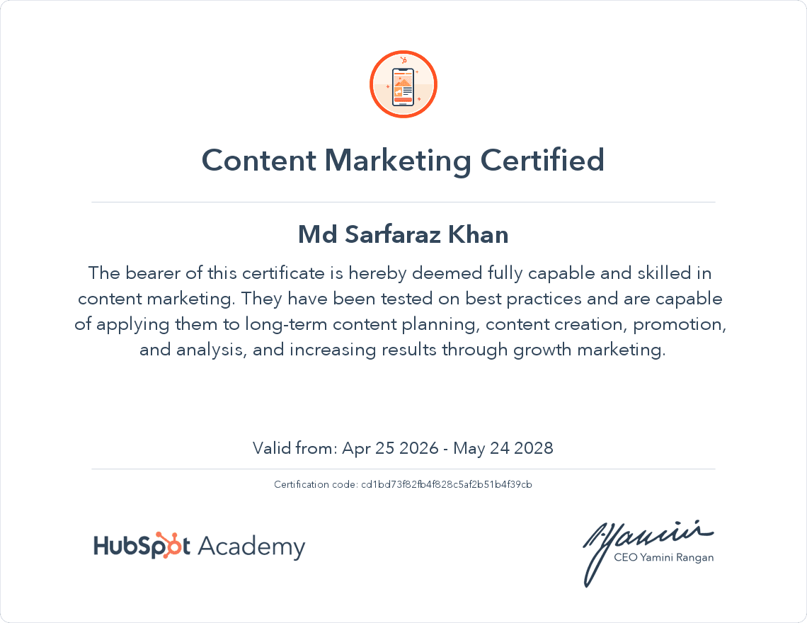 Content Marketing Certified