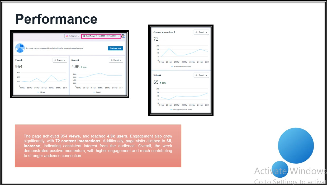 Instagram Weekly Performance Report